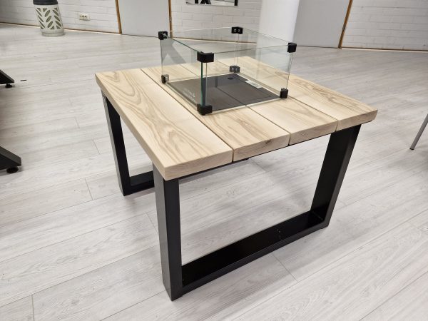 FlameTower® Liekkisohvapöytä 73,5 x 73,5 cm Saarni