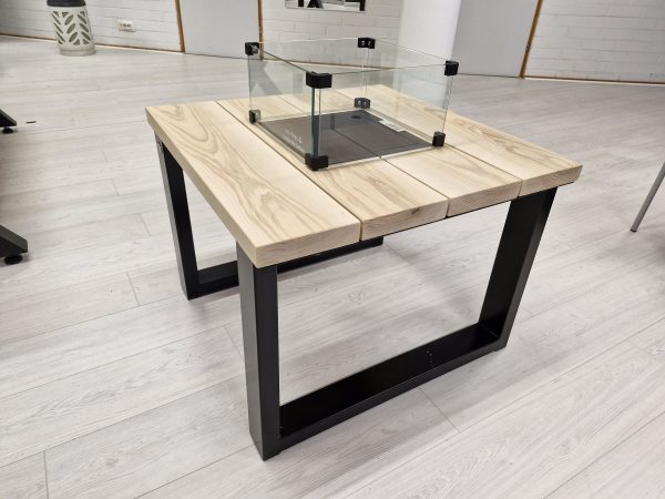 FlameTower® Liekkisohvapöytä 73,5 x 73,5 cm Saarni - Bild 2