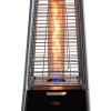 FlameTower® Terassilämmitin 185 Musta, korkeus 185 cm